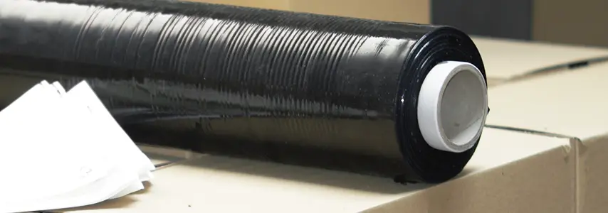 Farbige Stretchfolie Rolle schwarz