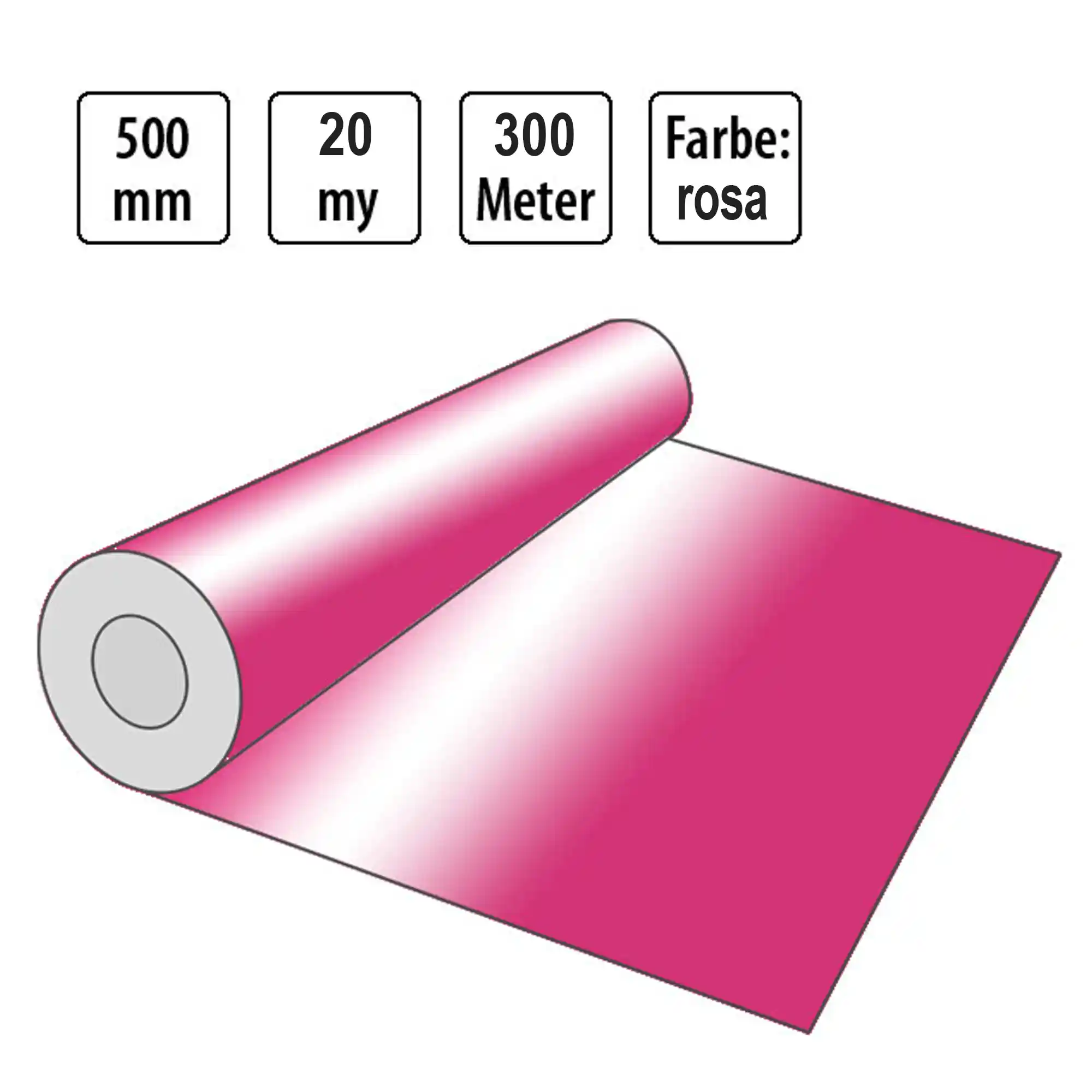 ESD Handstretchfolie antistatisch rosa