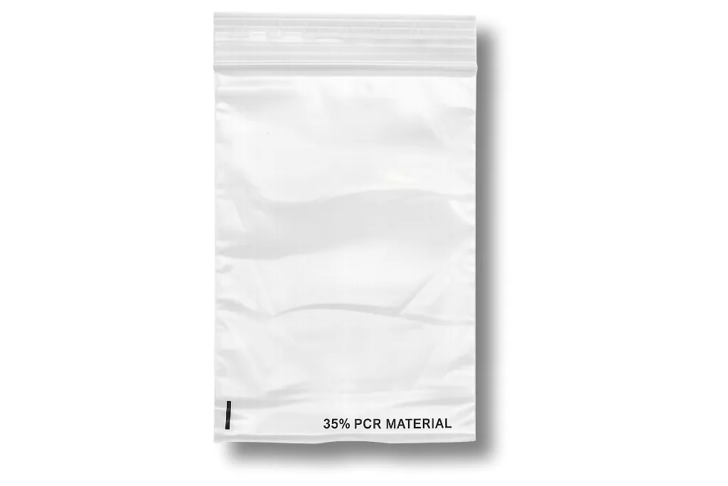 Druckverschlussbeutel, 100 x 150 mm, 50 µ, 35 % PCR Druckverschlussbeutel, 100 x 150 mm, 50 µ, 35 % PCR