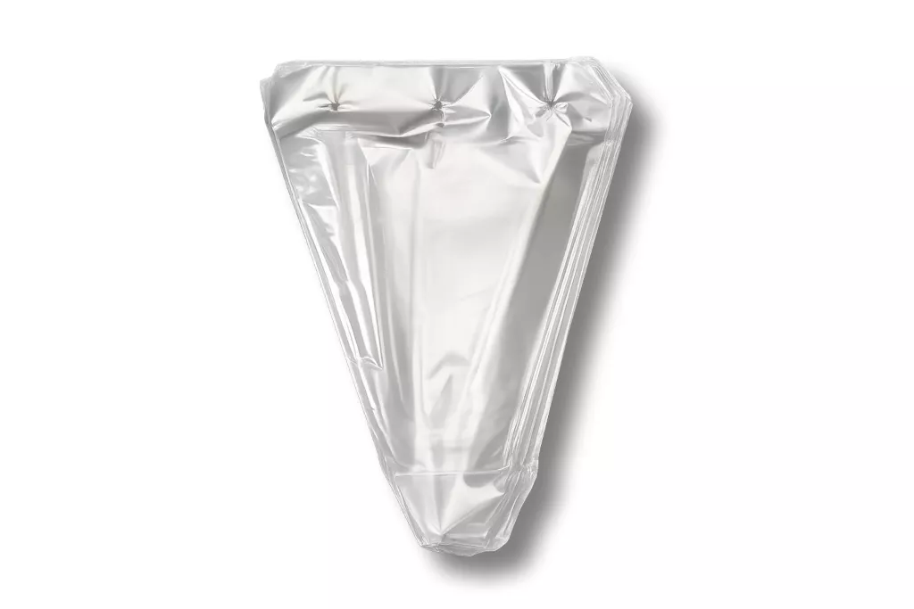 CPP-Verpackungstrichter, 30 x 25 x 11 cm, transparent, geblockt, unten offen