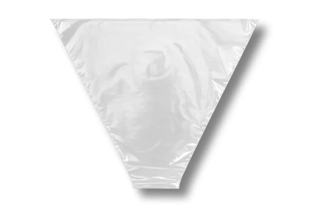 CPP-Verpackungstrichter, 37 x 45 x 15 cm, transparent, geblockt, unten offen CPP-Verpackungstrichter, 37 x 45 x 15 cm, transparent, geblockt, unten offen
