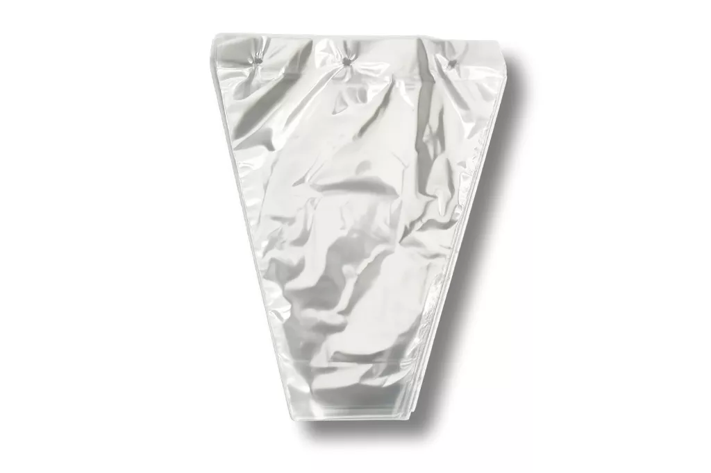 CPP-Verpackungstrichter, 35 x 30 x 14 cm, transparent, geblockt, unten offen CPP-Verpackungstrichter, 35 x 30 x 14 cm, transparent, geblockt, unten offen