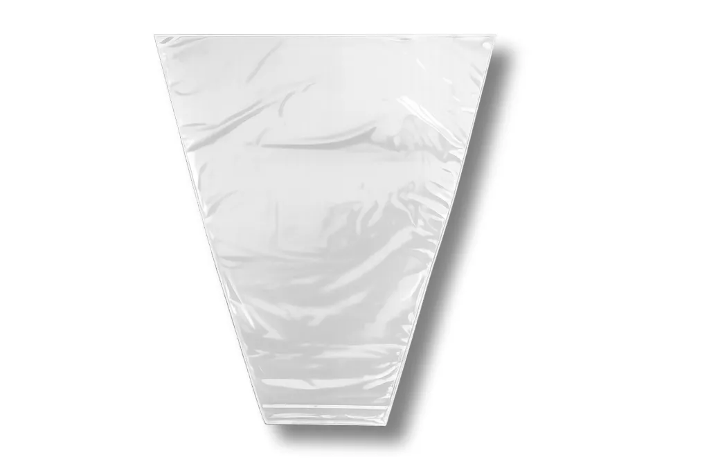 CPP-Verpackungstrichter, 35 x 30 x 14 cm, transparent, geblockt, unten offen