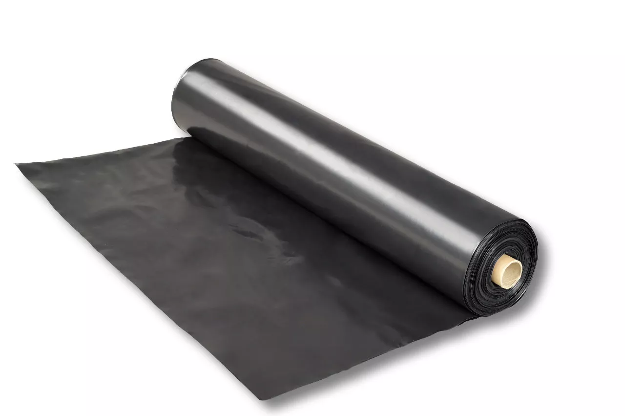 LDPE-Folie, schwarz, 1,50 x 50 m, 150 µ, 100 % Rezyklat LDPE-Folie, schwarz, 1,50 x 50 m, 150 µ, 100 % Rezyklat
