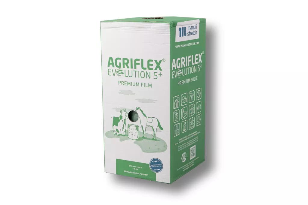 Agriflex Agrarstretchfolie, 500 mm / 1800 m, grün Agriflex Agrarstretchfolie, 500 mm / 1800 m, grün