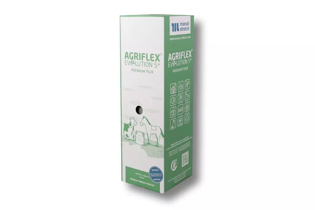 Agriflex Agrarstretchfolie, 750 mm / 1500 m, grün Agriflex Agrarstretchfolie, 750 mm / 1500 m, grün