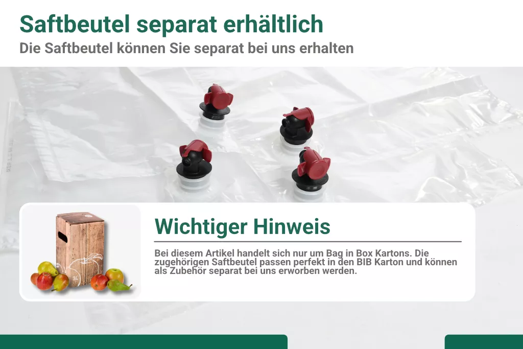 Bag in Box - Karton "Holzkiste Apfel" 3 Liter Bag in Box - Karton "Holzkiste Apfel" 3 Liter