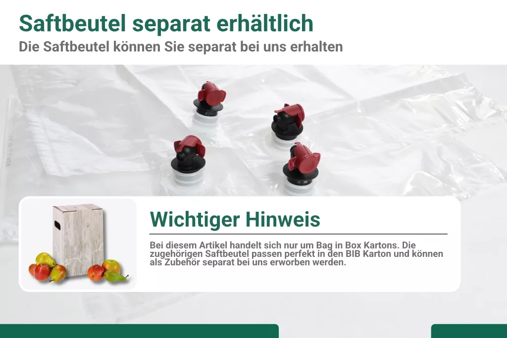 Bag in Box - Karton "Holzkiste Apfel" 5 Liter Bag in Box - Karton "Holzkiste Apfel" 5 Liter