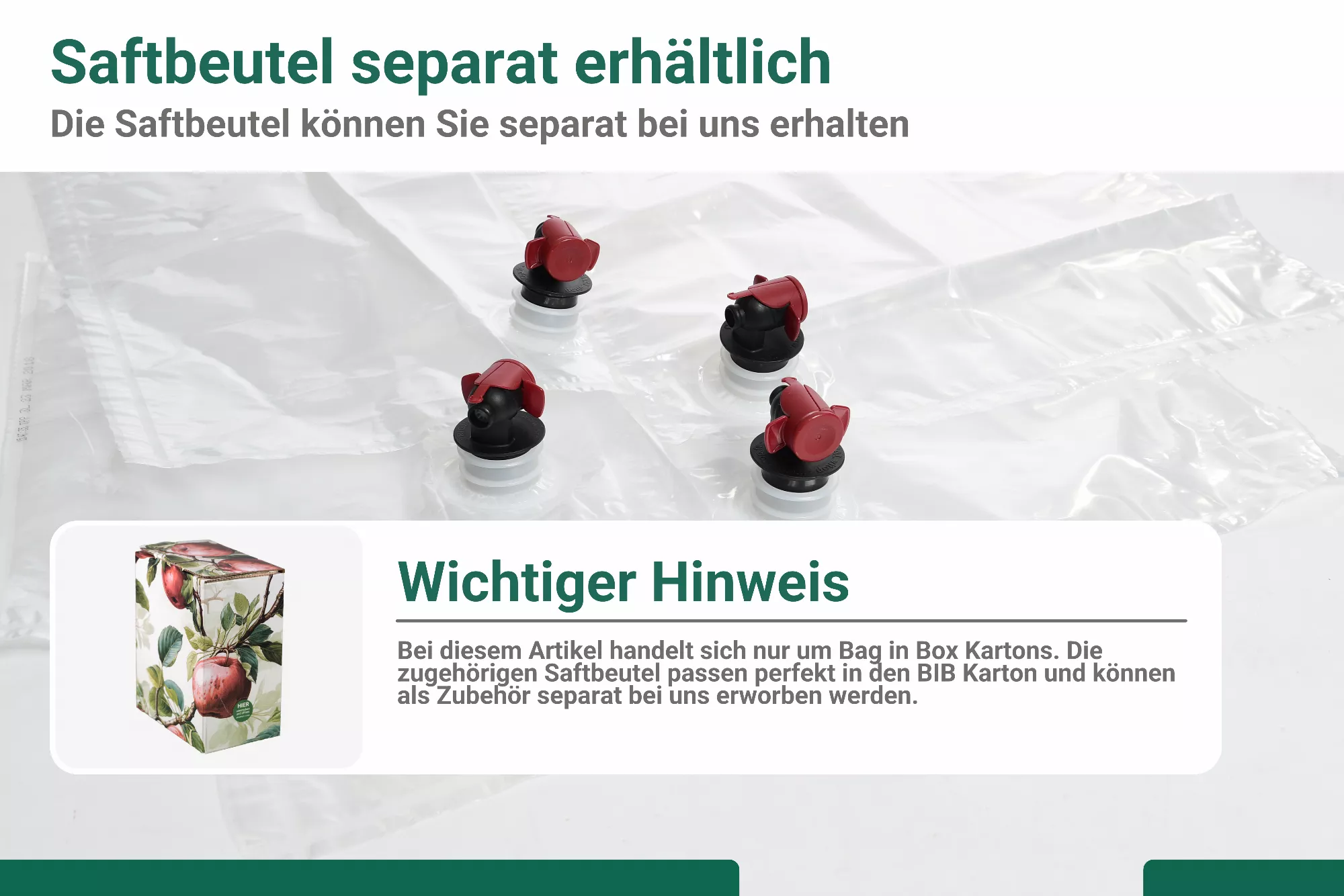 Bag in Box - Karton "rote Äpfel" 3 Liter, seitl. Auslass Bag in Box - Karton "rote Äpfel" 3 Liter, seitl. Auslass