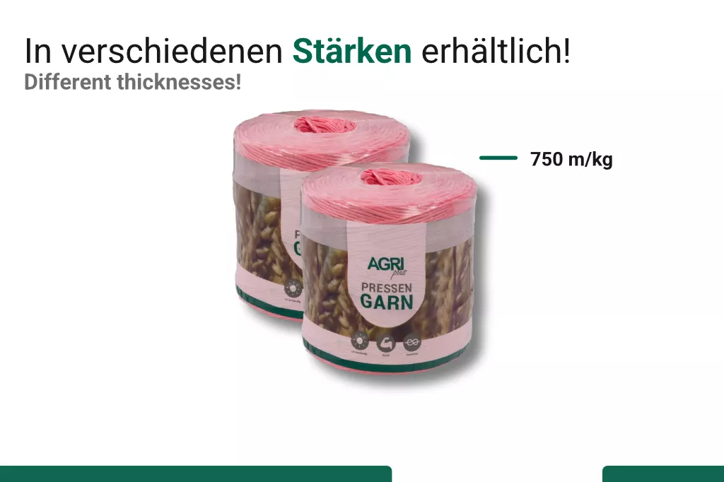 AGRIplus Pressengarn, 750m je kg, rot AGRIplus Pressengarn, 750m je kg, rot