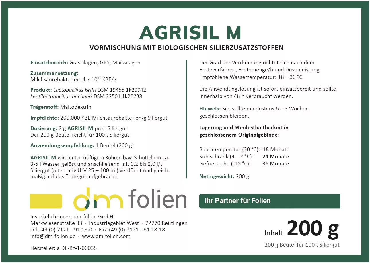 Siliermittel AGRIsil M Siliermittel AGRIsil M