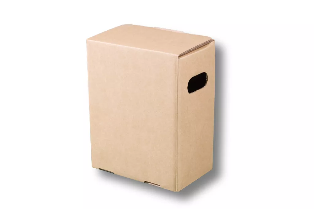 Bag in Box - Karton, braun, 3 Liter, seitl. Auslass Bag in Box - Karton, braun, 3 Liter, seitl. Auslass