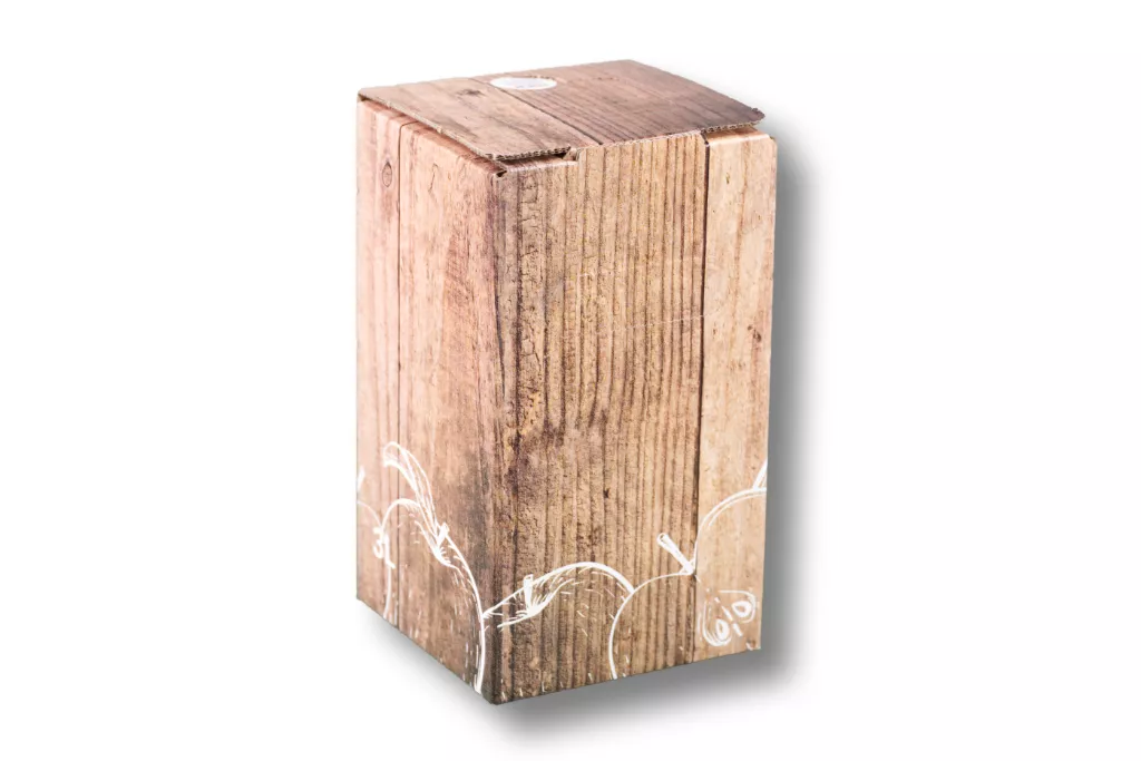 Bag in Box - Karton "Holzkiste Apfel" 3 Liter Bag in Box - Karton "Holzkiste Apfel" 3 Liter