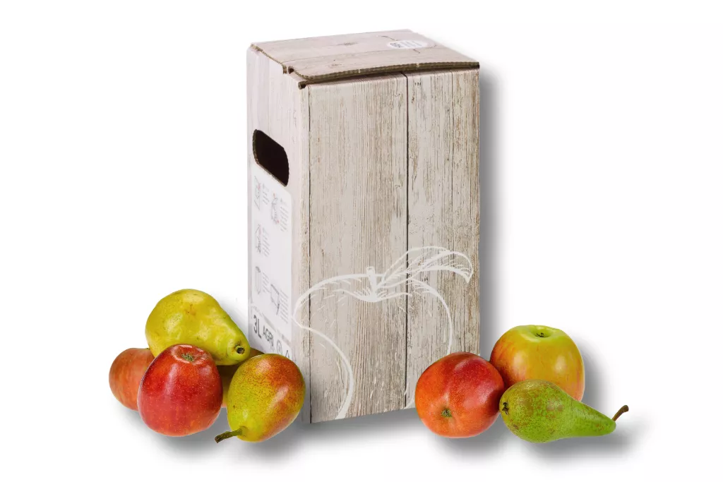Bag in Box - Karton "Holzkiste Apfel" 5 Liter Bag in Box - Karton "Holzkiste Apfel" 5 Liter