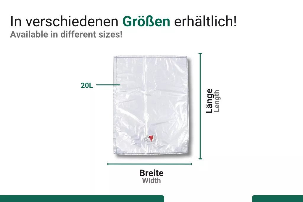 Bag in Box - Beutel 20 Liter Bag in Box - Beutel 20 Liter