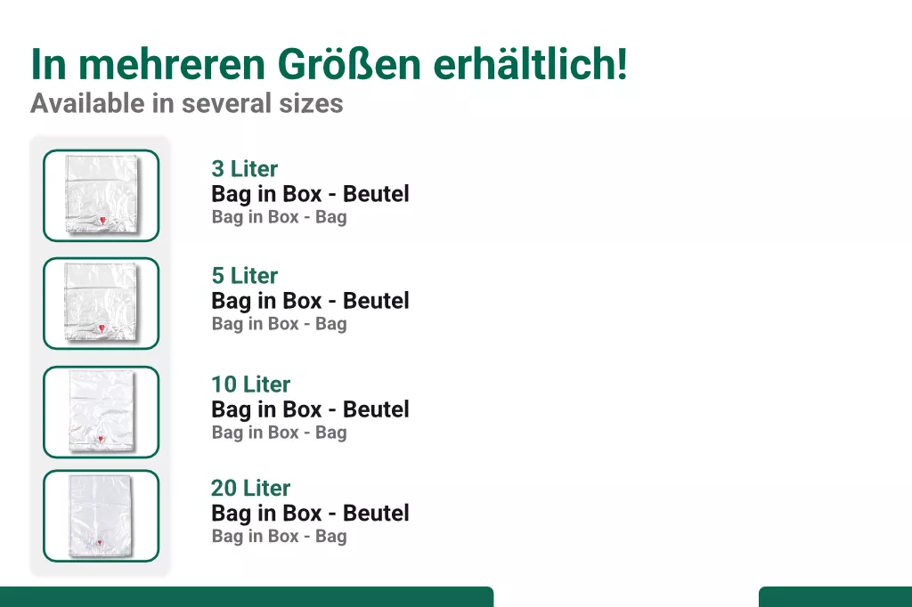 Bag in Box - Beutel 10 Liter Bag in Box - Beutel 10 Liter