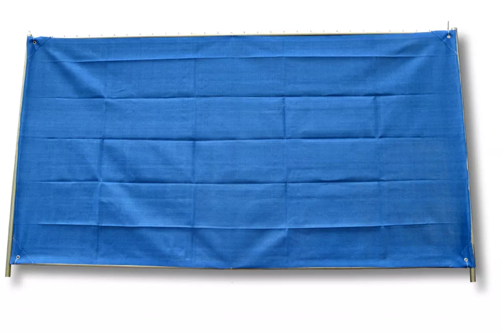 Bauzaunnetz, blau, 1,80 x 3,45 m, Fertigmaß