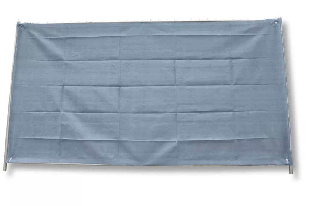 Bauzaunnetz, grau, 1,80 x 50 m, Rollenware