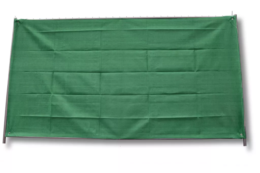 Bauzaunnetz, grün, 1,80 x 3,45 m, Fertigmaß