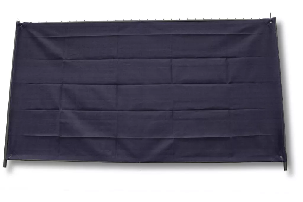 Bauzaunnetz, schwarz, 1,80 x 3,45 m, Fertigmaß