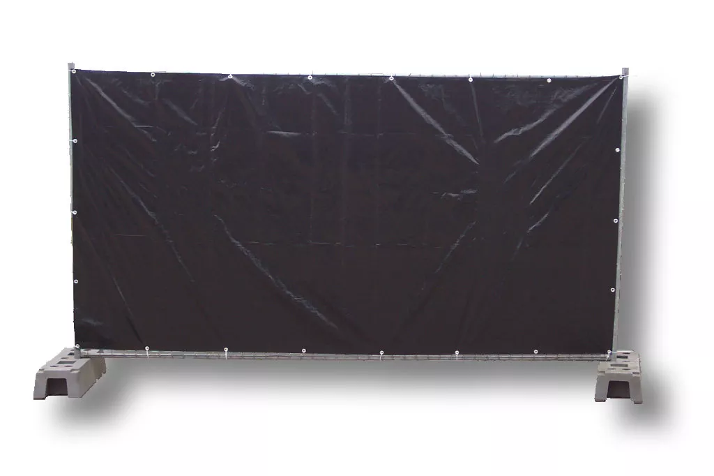 Bauzaunplane, schwarz 1,76 x 3,41 m, 150 g