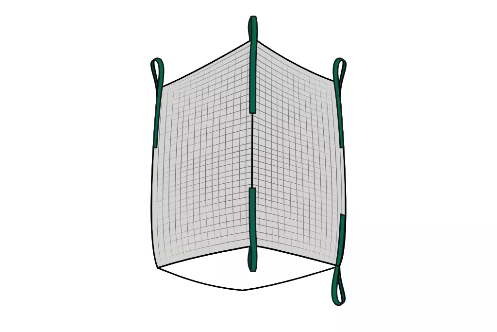 Big Bag Holz, 100 x 100 x 140 cm, Premium, Netz Big Bag Holz, 100 x 100 x 140 cm, Premium, Netz
