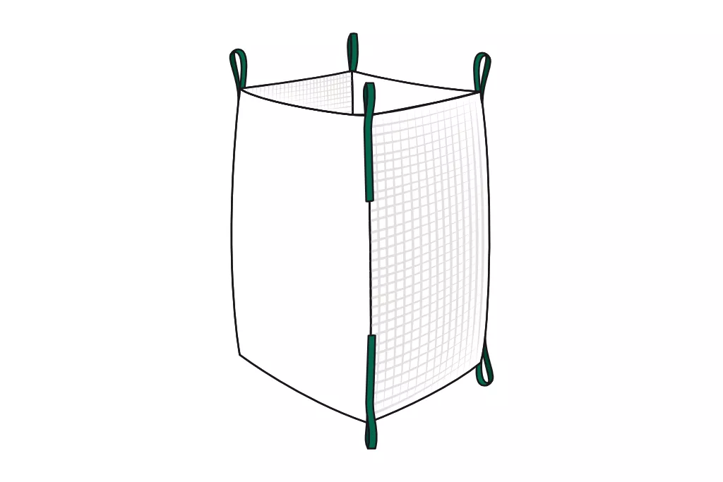 Big Bag Holz, 100 x 100 x 100 cm, Strong, PP + Netz Big Bag Holz, 100 x 100 x 100 cm, Strong, PP + Netz
