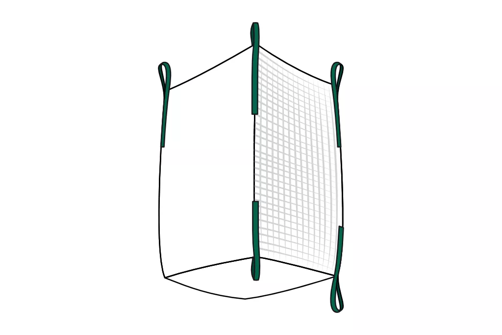 Big Bag Holz, 100 x 100 x 100 cm, Strong, PP + Netz Big Bag Holz, 100 x 100 x 100 cm, Strong, PP + Netz