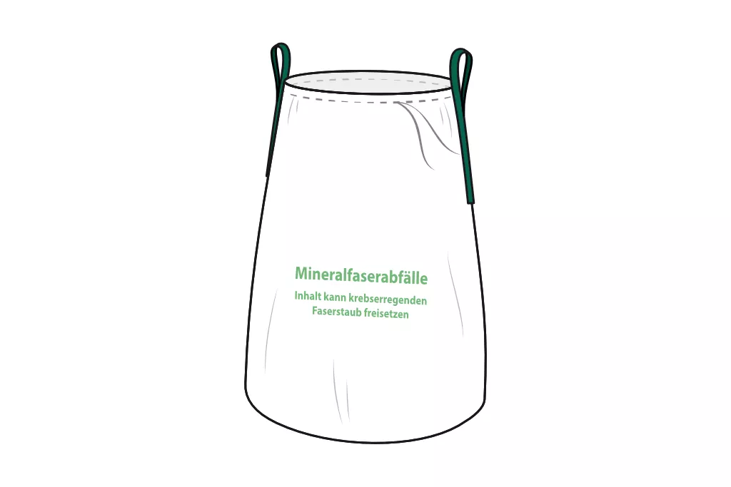KMF-Entsorgungssack, 140 x 220 cm, mit Bindeband und Hebeschlaufen