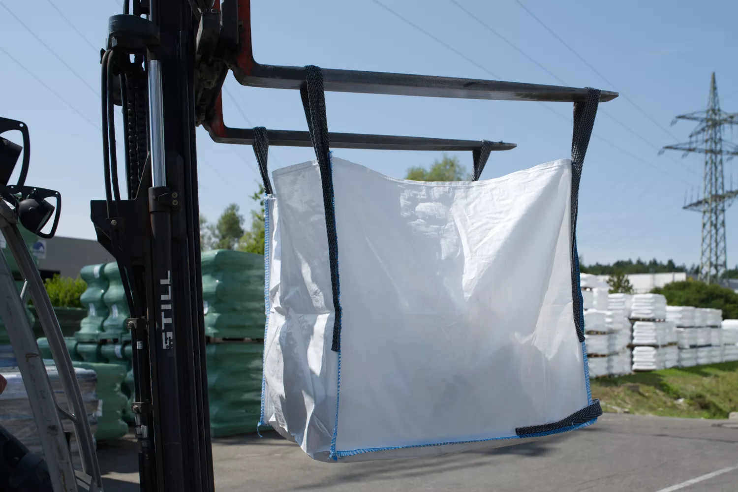 Big Bag, 90 x 90 x 90 cm, Typ Stein, 2 Bodenschlaufen Big Bag, 90 x 90 x 90 cm, Typ Stein, 2 Bodenschlaufen