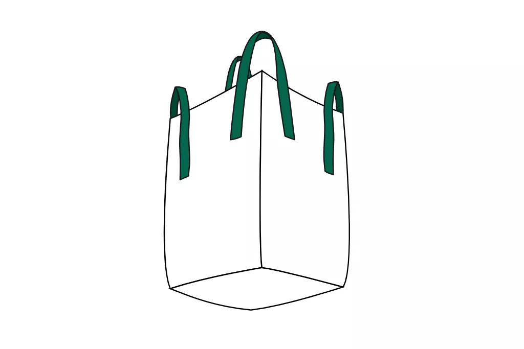 Big Bag, 90 x 90 x 90 cm, Typ Stein, CC-Schlaufen Big Bag, 90 x 90 x 90 cm, Typ Stein, CC-Schlaufen