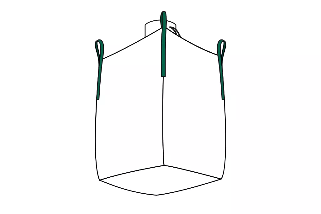 Big Bag, 75 x 75 x 80 cm, mit Einlauf, SOPO Big Bag, 75 x 75 x 80 cm, mit Einlauf, SOPO