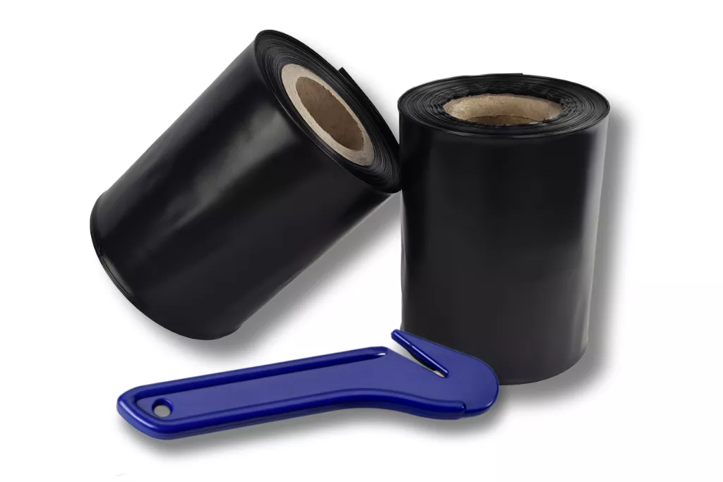 Dachrinnen Schlauchfolie 50 lfm., schwarz