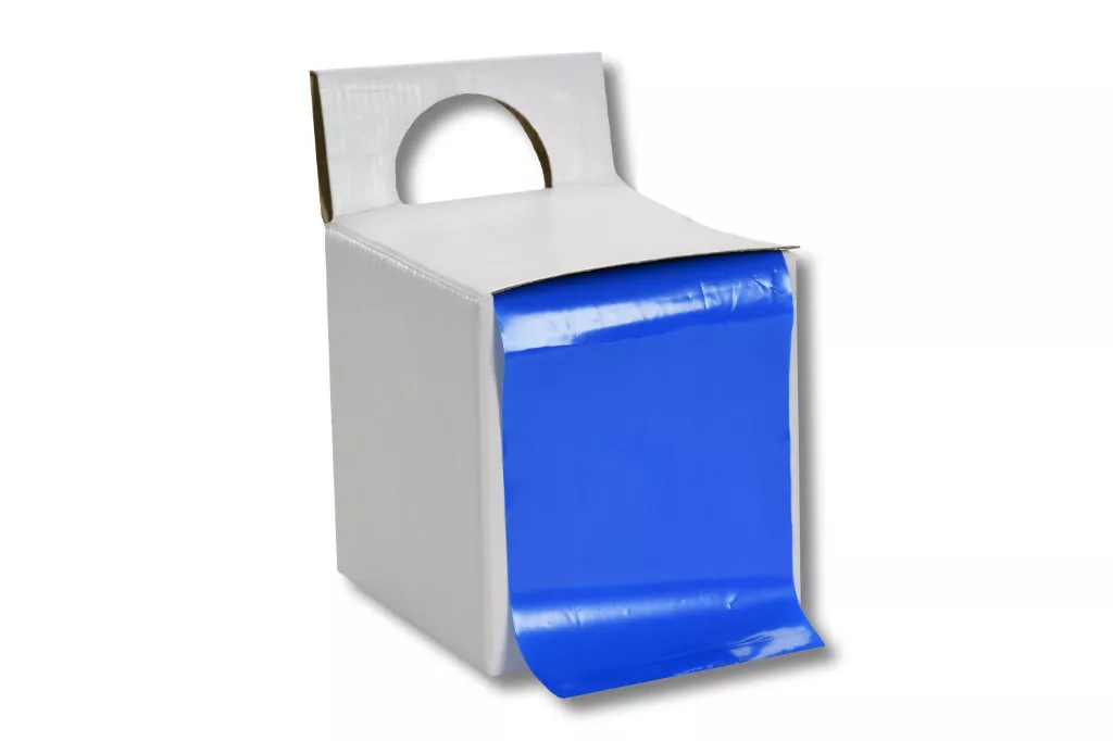 PE-Stretch-Dehnband, 100 mm x 1200 mm x 40 my, blau-opak PE-Stretch-Dehnband, 100 mm x 1200 mm x 40 my, blau-opak