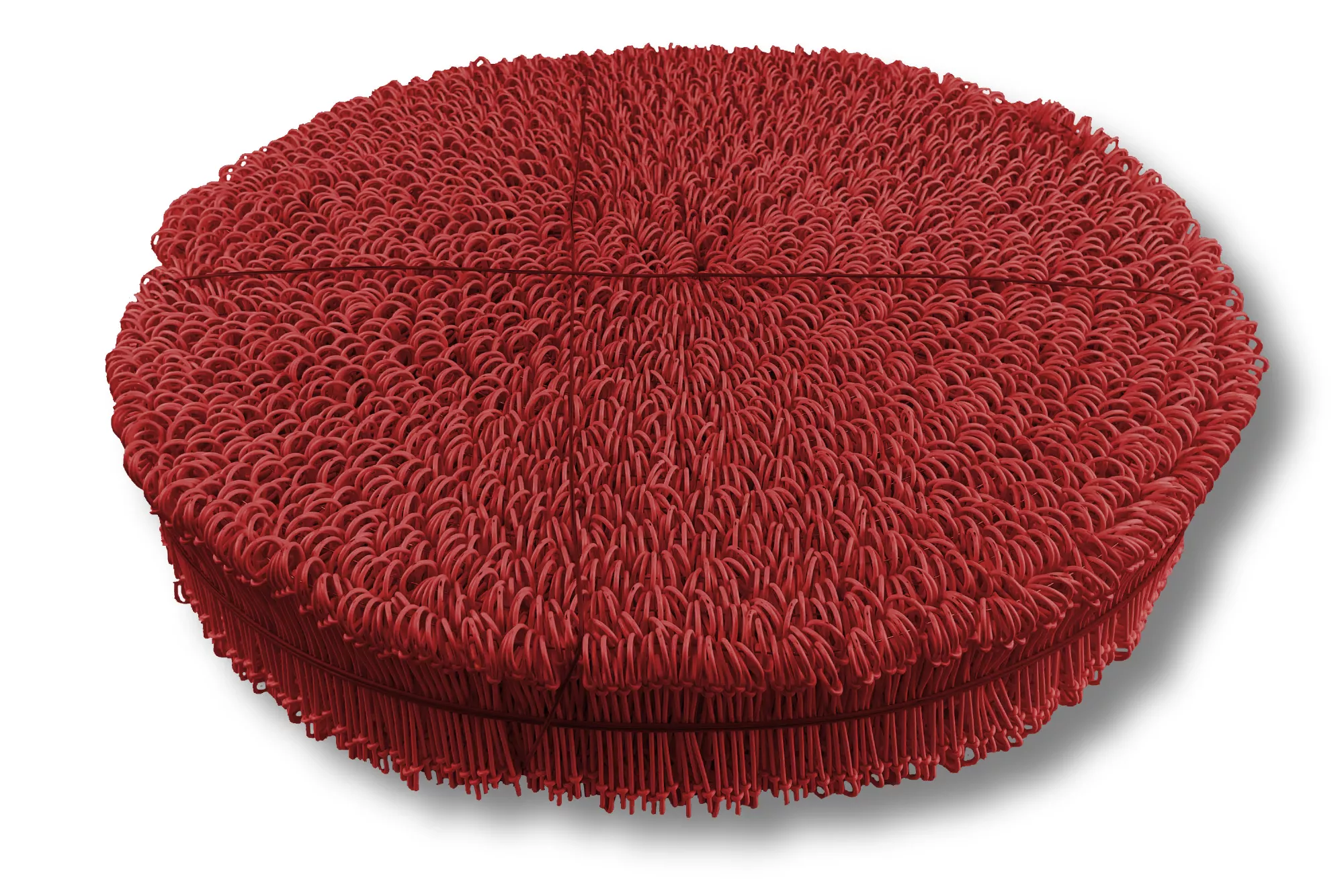 Drahtsackverschluss kunststoffummantelt / rot, 100 mm Drahtsackverschluss kunststoffummantelt / rot, 100 mm