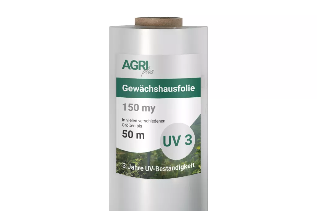 AGRIplus Gewächshausfolie GROWline UV3, 1,5 m breit, 150µ