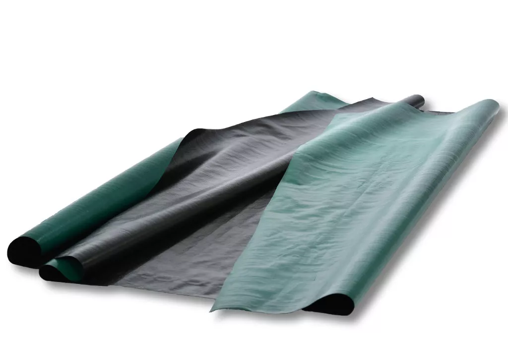 Gewebefolie 2,05 x 100 m, 200 g/m², schwarz/grün