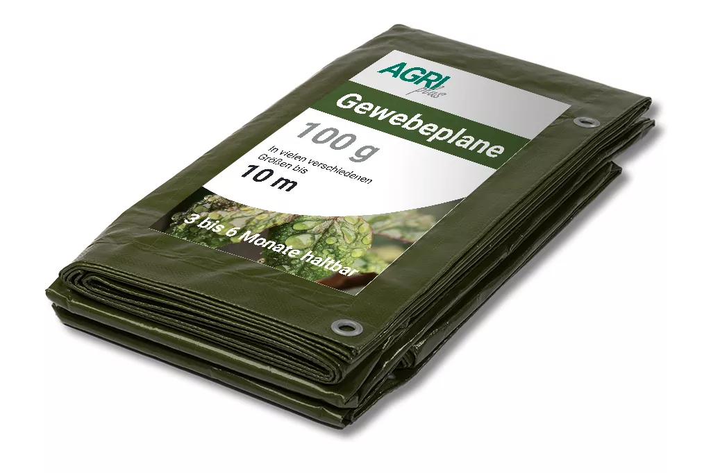 Gewebeplane, grün, 2 x 3 m, 100 g/m² Gewebeplane, grün, 2 x 3 m, 100 g/m²