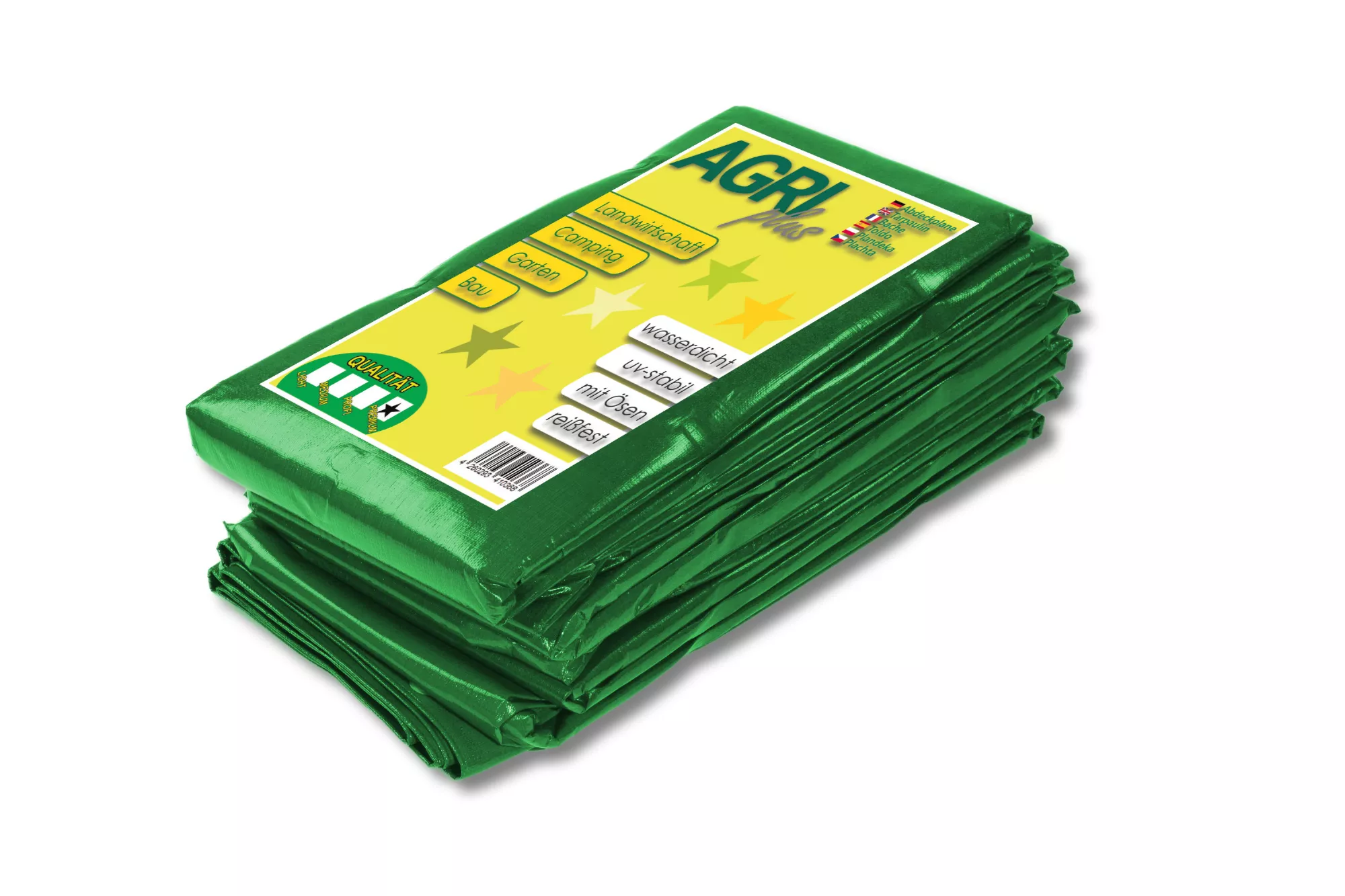 Gewebeplane, grün, 10 x 15 m, 250 g/m² Gewebeplane, grün, 10 x 15 m, 250 g/m²