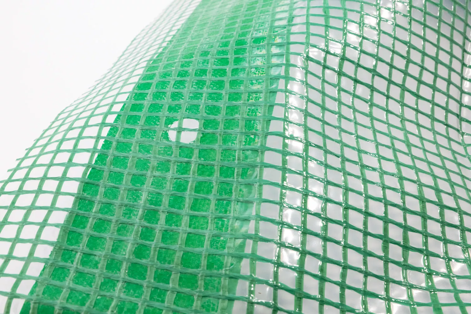 Gitterfolie, 2 x 1 m, 250 g, grün, mit Nagelrand