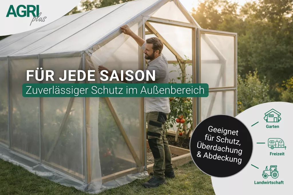 AGRIplus Gewächshausfolie GROWline UV3, 4 m breit, 150µ AGRIplus Gewächshausfolie GROWline UV3, 4 m breit, 150µ