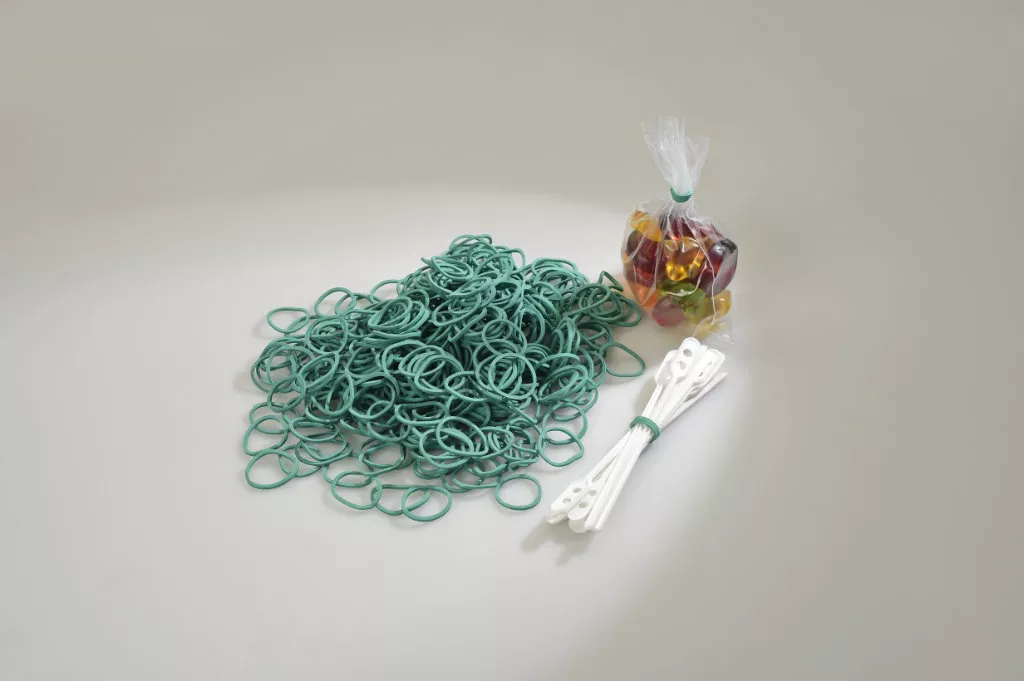 Gummiringe, grün, 15 mm Ø / 1,2 mm Breite Gummiringe, grün, 15 mm Ø / 1,2 mm Breite