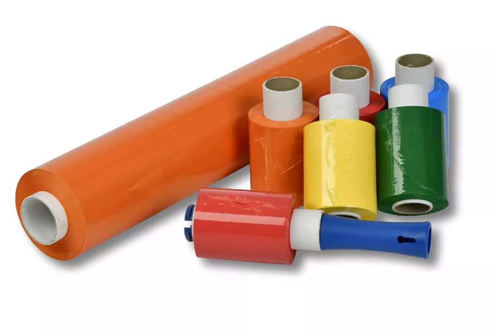 12x Bündelstretchfolie, 100 mm, 23 my, weiß, Kernlänge 140 mm, mit Abroller 12x Bündelstretchfolie, 100 mm, 23 my, weiß, Kernlänge 140 mm, mit Abroller
