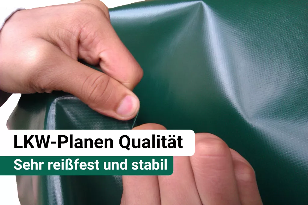 Holzabdeckplane ohne Ösen, 1,5 m breit, 610 g/m² Holzabdeckplane ohne Ösen, 1,5 m breit, 610 g/m²