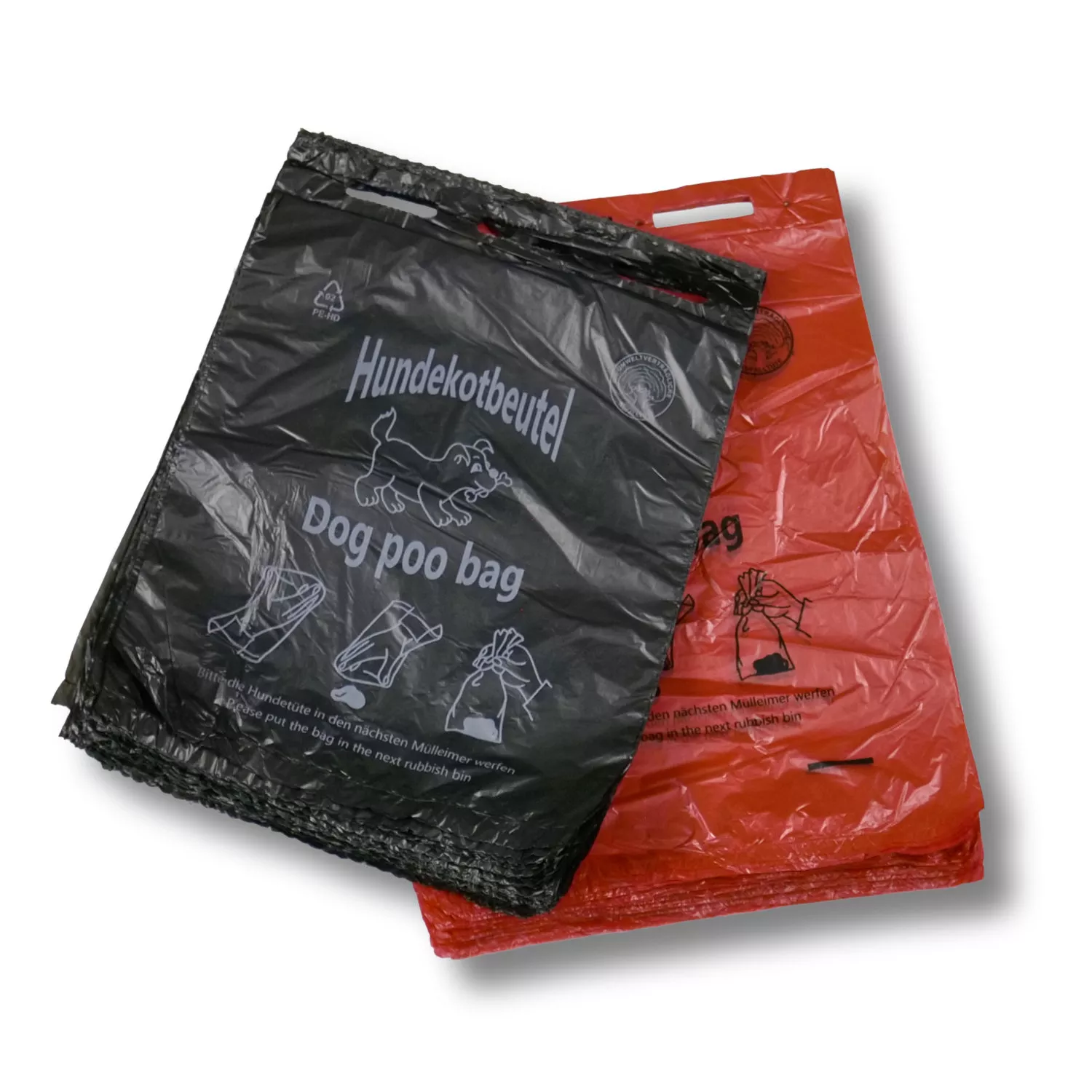 HDPE-Hundekotbeutel, 250 x 310 mm, schwarz, 95 % Rezyklat HDPE-Hundekotbeutel, 250 x 310 mm, schwarz, 95 % Rezyklat