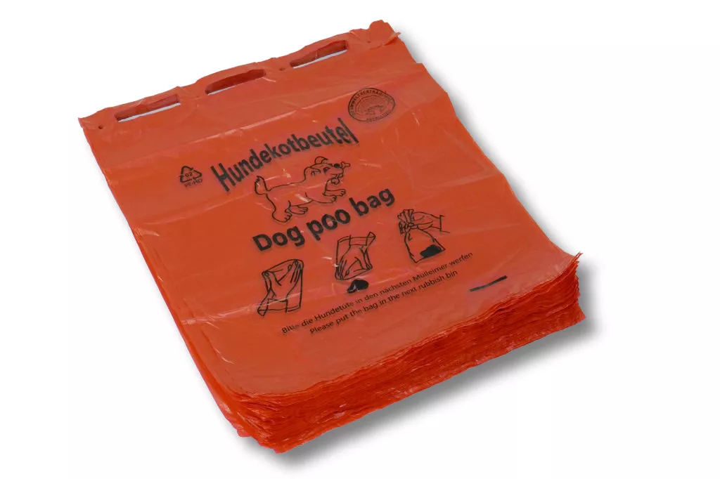HDPE-Hundekotbeutel, 250 x 310 mm, rot, 95 % Rezyklat HDPE-Hundekotbeutel, 250 x 310 mm, rot, 95 % Rezyklat
