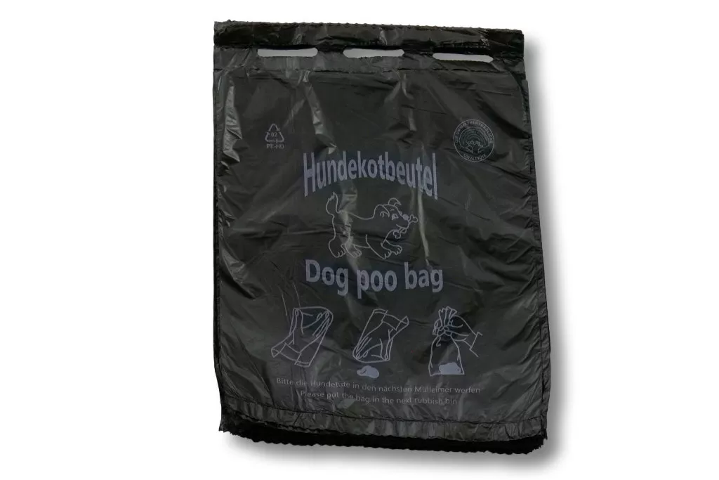HDPE-Hundekotbeutel, 250 x 310 mm, schwarz, 95 % Rezyklat HDPE-Hundekotbeutel, 250 x 310 mm, schwarz, 95 % Rezyklat