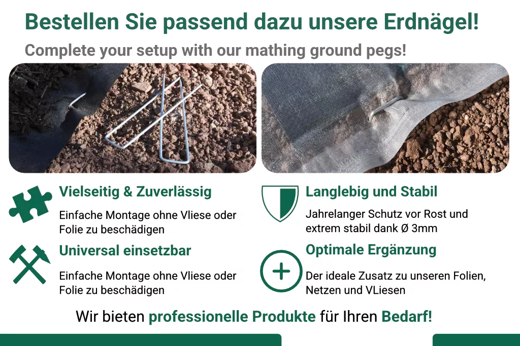Gemüseschutznetz, Masche 0,8 x 0,8 mm, 2 m breit Gemüseschutznetz, Masche 0,8 x 0,8 mm, 2 m breit