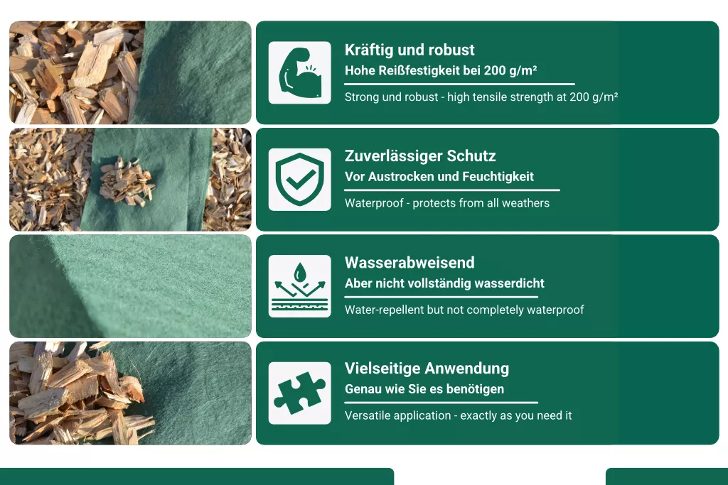 AGRIplus Kompostvlies / Hackschnitzelvlies 3 x 6 m AGRIplus Kompostvlies / Hackschnitzelvlies 3 x 6 m