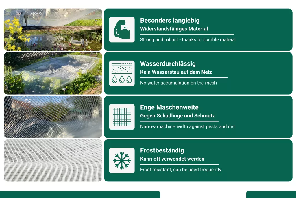 Teichnetz AGRIplus 2 x 15 m Teichnetz AGRIplus 2 x 15 m